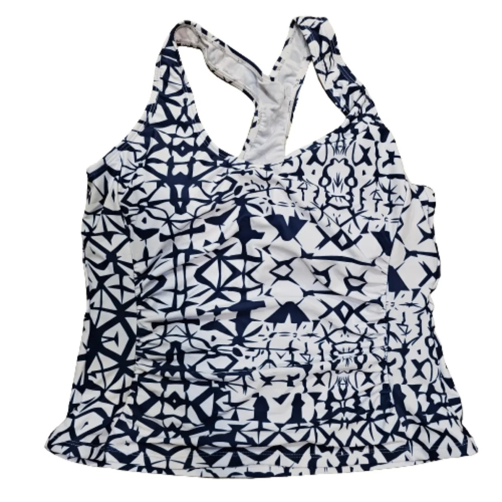 2 Piece Tye-Dye Print Swindress with Panty and Tankini.  NWOT - Picture 4 of 13